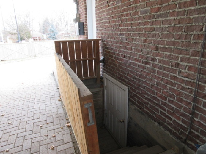 ( -  5') EXTERIOR ACCESS DOOR TO BSMT.  CRAWL SPACE